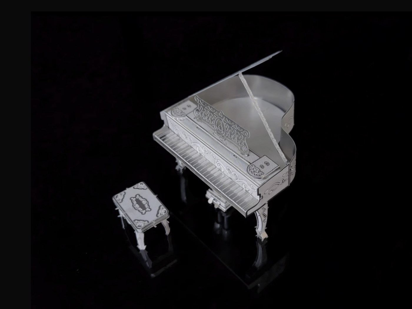 Piano Metal Model Kit – 3D Laser-Cut Puzzle for Music Lovers & Crafters