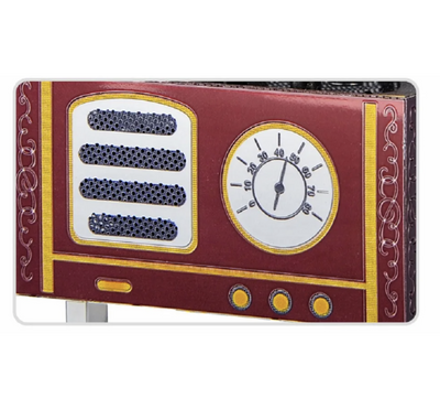 Retro Phonograph Music Box Metal Model Kit – 3D Laser-Cut DIY Puzzle with Movement & Lights