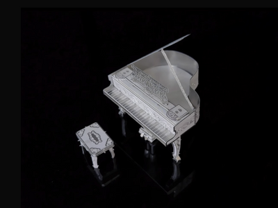 Piano Metal Model Kit – 3D Laser-Cut Puzzle for Music Lovers & Crafters