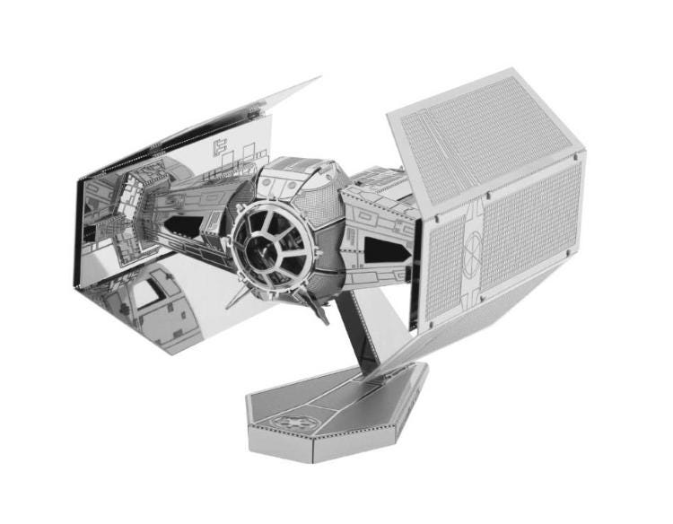 Star Wars TIE Fighter Metal Model Kit – 3D Laser-Cut Puzzle | DIY Craft Gift for Star Wars Fans