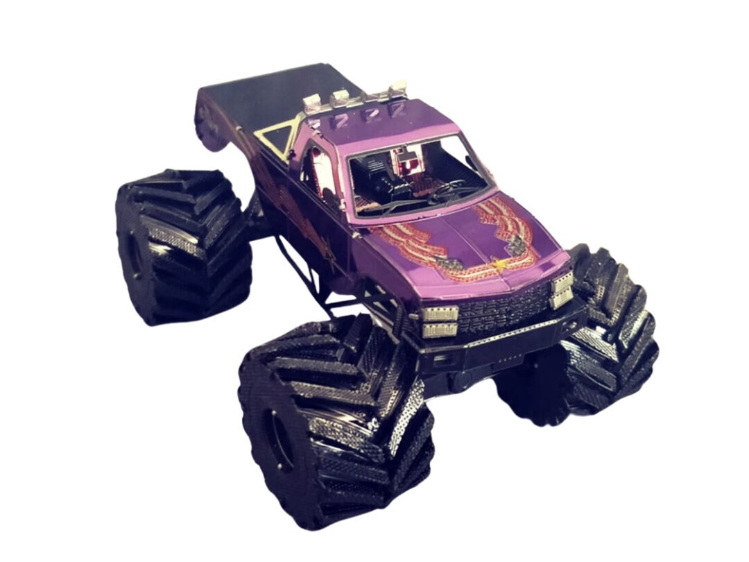 Monster Truck Metal Model Kit – 3D Puzzle DIY Craft Gift for Car Lovers | Laser Cut Hobby Toy