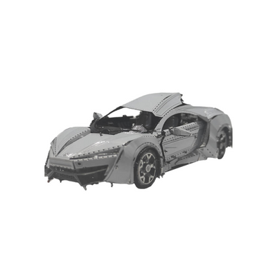 Supercar Metal Model Kit – 3D Laser-Cut Puzzle for Car Lovers & Collectors