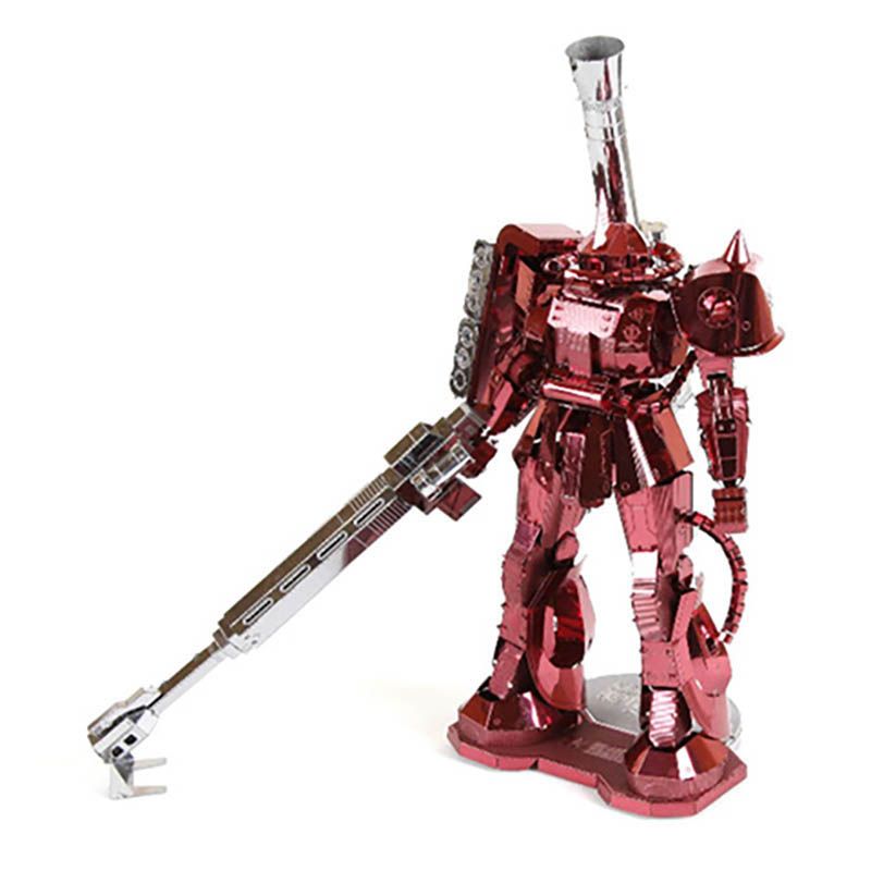 Red Mecha Warrior Metal Model Kit – 3D Laser-Cut Puzzle for Sci-Fi Fans & AdvanAdvanced Model Kitced Hobbyists