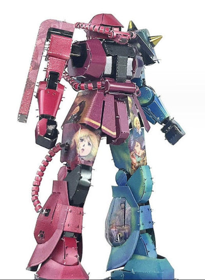 Zaku Warrior Metal Model Kit – 3D Puzzle Craft Gift | Laser Cut DIY Robot Model for Gundam & Mecha Fans