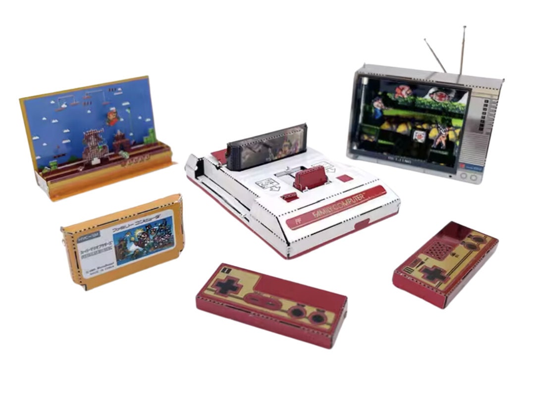 Nintendo Famicom 3D Metal Model Kit – Retro Console Puzzle for Classic Gaming Fans