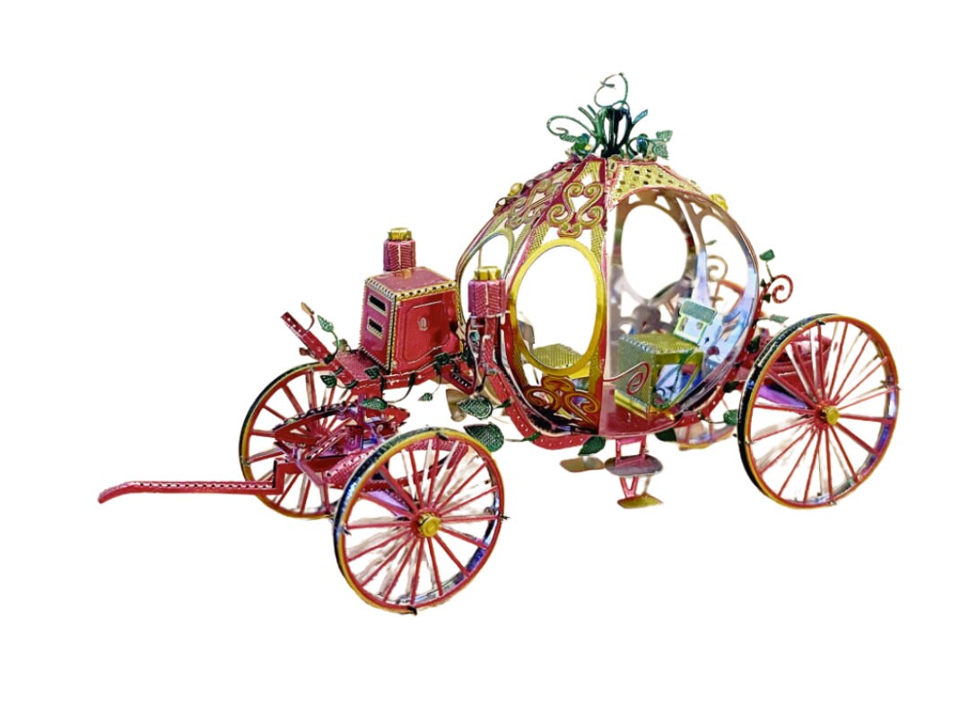 Cinderella Pumpkin Carriage Metal Model Kit – 3D Puzzle Craft for Fantasy Lovers