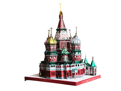 Saint Basil's Cathedral Metal Model Kit – 3D Laser-Cut Puzzle | DIY Craft Gift & Russian Landmark Replica