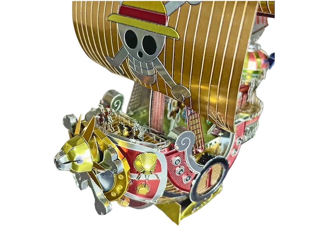 One Piece Thousand Sunny Ship Metal Model Kit – 3D Laser-Cut Puzzle for Anime & Maritime Fans