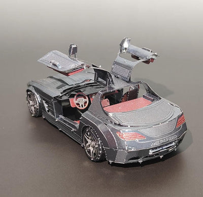 Butterfly Wing Sports Car 3D Metal Puzzle Kit – DIY Laser-Cut Model for Car Lovers & Craft Hobbyists