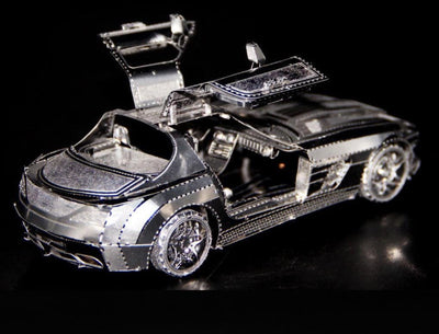 Butterfly Wing Sports Car 3D Metal Puzzle Kit – DIY Laser-Cut Model for Car Lovers & Craft Hobbyists