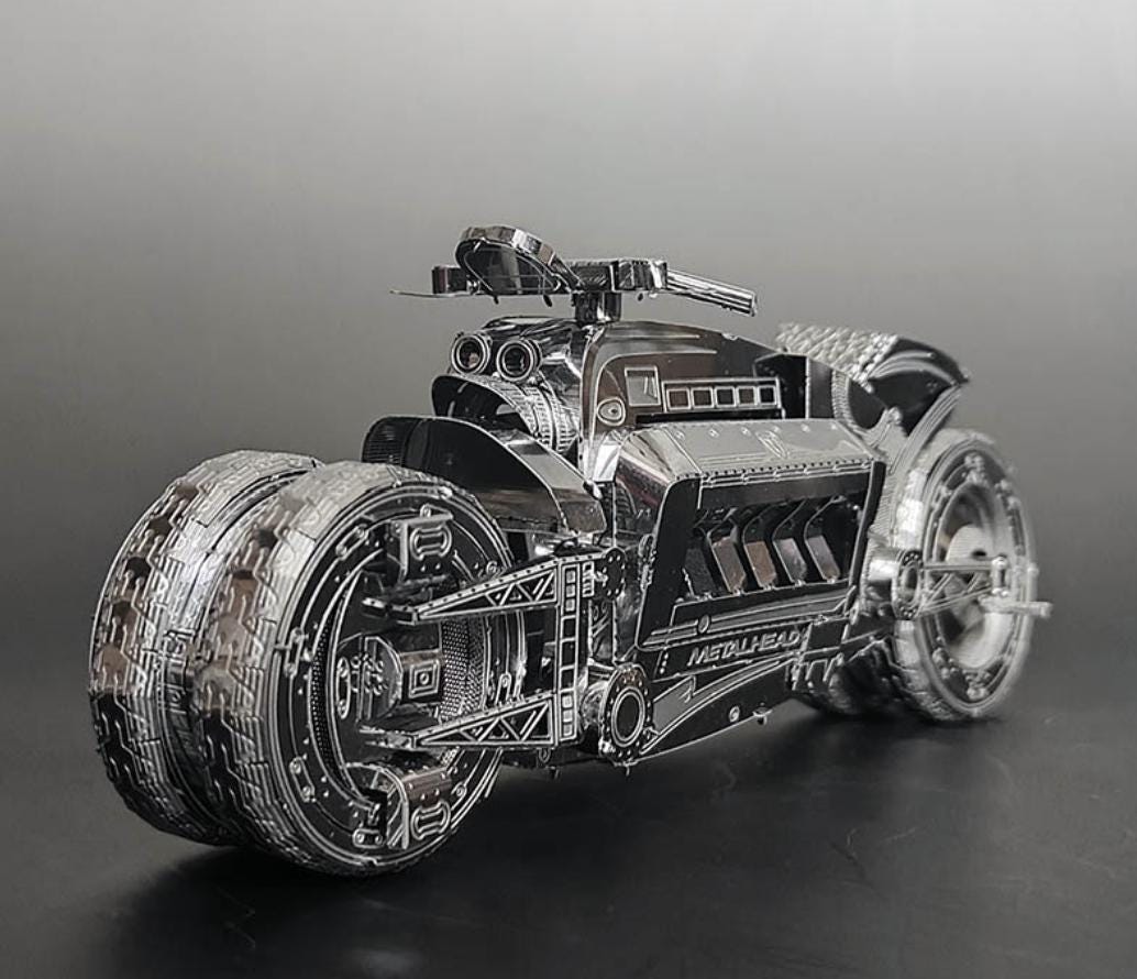 Dodge Tomahawk V10 Motorbike Metal Model Kit – 3D Puzzle Craft for Motorcycle Lovers, DIY Hobby Gift
