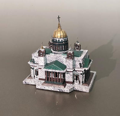Saint Isaac's Cathedral Metal Model Kit – 3D Puzzle Craft Gift for Home Decoration & Architecture Lovers