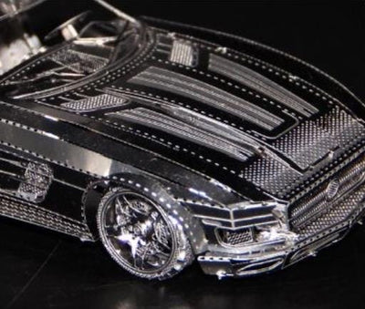 Butterfly Wing Sports Car 3D Metal Puzzle Kit – DIY Laser-Cut Model for Car Lovers & Craft Hobbyists