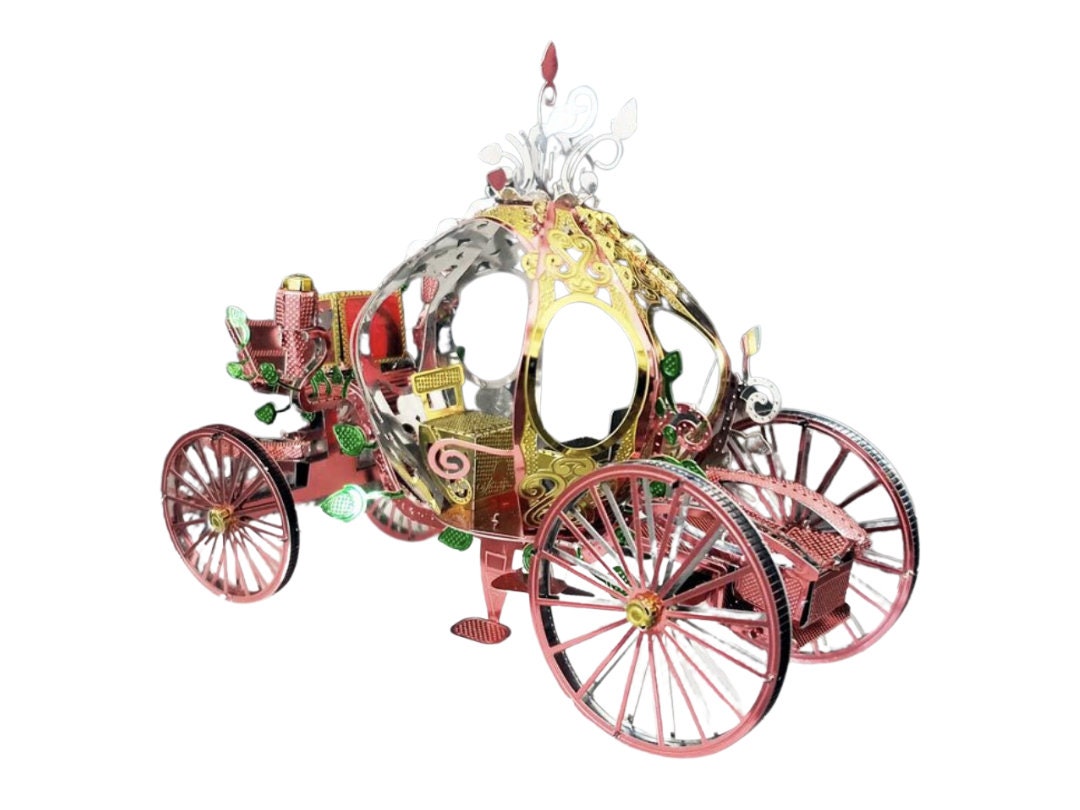 Cinderella Pumpkin Carriage Metal Model Kit – 3D Puzzle Craft for Fantasy Lovers