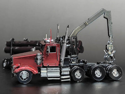 Timber Truck Metal Model Kit – 3D Laser-Cut Puzzle for Log Transport Enthusiasts