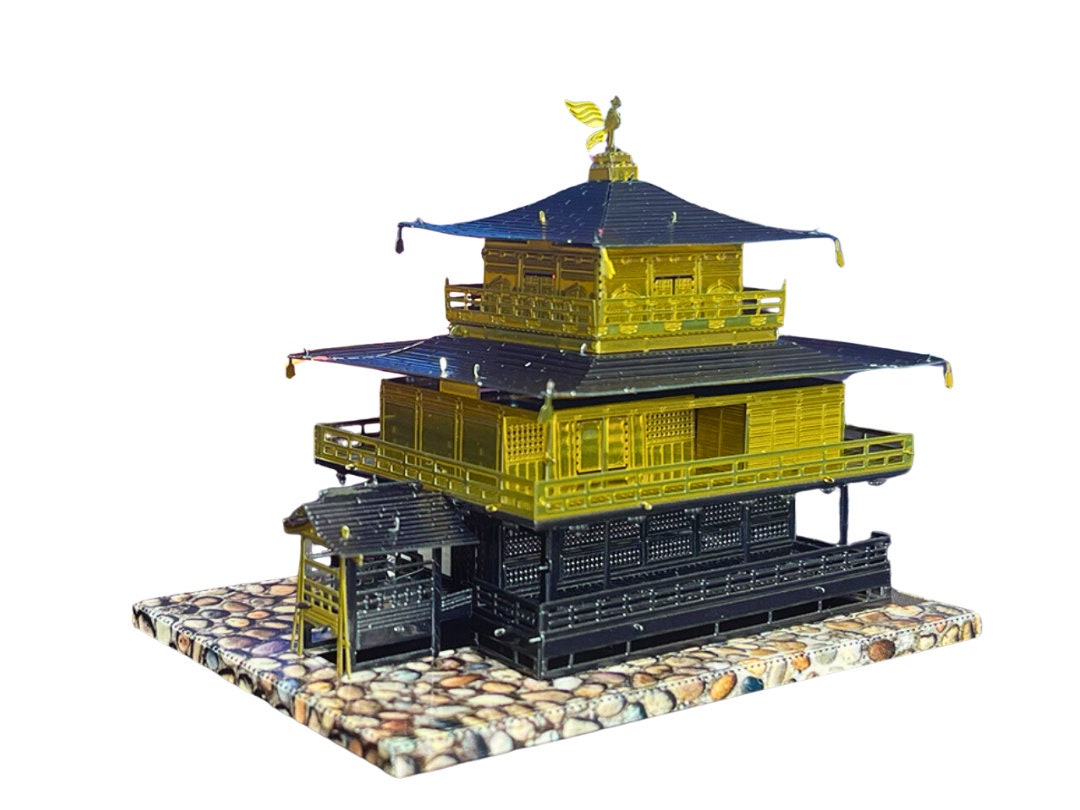 Golden Pavilion Temple 3D Jigsaw – DIY Metal Model Kit, Kinkaku-ji Craft for Cultural Enthusiasts