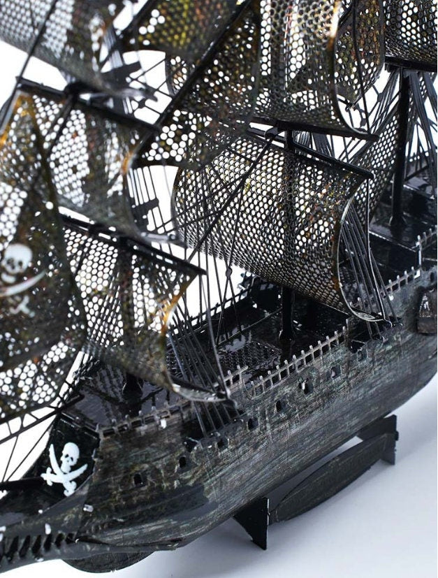 Flying Dutchman Metal Model Kit – Pirates of the Caribbean Ghost Ship 3D Puzzle, DIY Craft for Movie Fans & Collectors