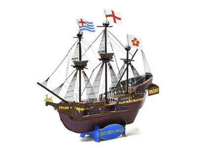 Golden Hind Galleon Metal Model Kit – 3D Puzzle Craft Gift | DIY Laser Cut Ship Model for History Lovers