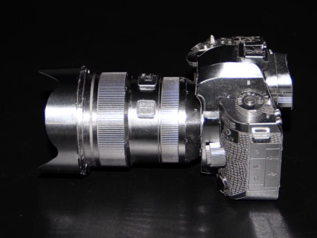 Canon Camera Metal Model Kit – 3D Puzzle DIY Craft Gift for Photography Lovers
