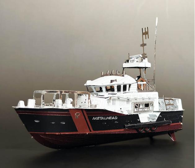 Yacht Metal Model Kit – 3D Ship Puzzle for Nautical Enthusiasts & Crafters | DIY Laser-Cut Gift