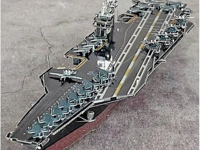 USS Theodore Roosevelt Carrier Metal Model Kit – 3D Laser-Cut Puzzle for Naval Enthusiasts
