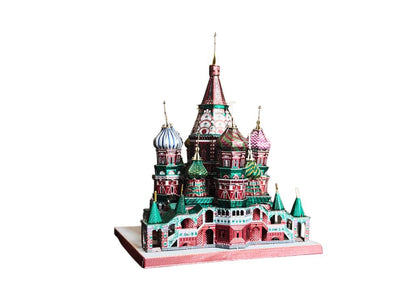 Saint Basil's Cathedral Metal Model Kit – 3D Laser-Cut Puzzle | DIY Craft Gift & Russian Landmark Replica