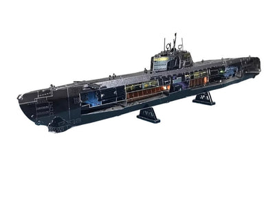 3D Metal Submarine Puzzle Kit – DIY Laser-Cut Model for Nautical & Model Building Enthusiasts
