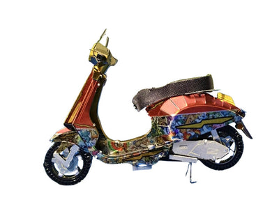 Vespa Primavera 150 Motorbike Metal Model Kit – 3D Puzzle Craft Gift for Motorbike Enthusiasts