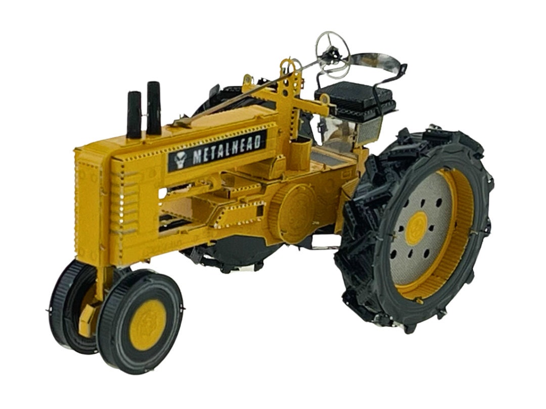 Farm Tractor 3D Metal Model Kit – DIY Puzzle Craft Gift for Hobbyists & Collectors