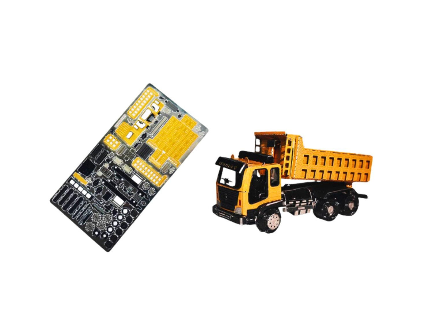 Dump Truck Metal Model Kit 3D Puzzle Craft Gift Laser Cut Puzzles Jigsaw Hobby Gift for Truck lover Construction Vehicle Home Decoration