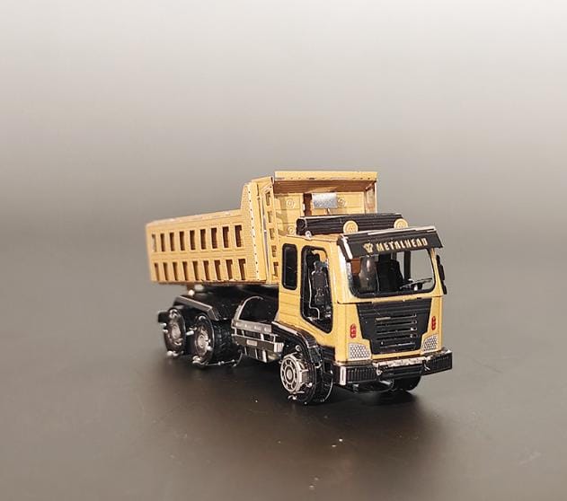 Dump Truck Metal Model Kit 3D Puzzle Craft Gift Laser Cut Puzzles Jigsaw Hobby Gift for Truck lover Construction Vehicle Home Decoration