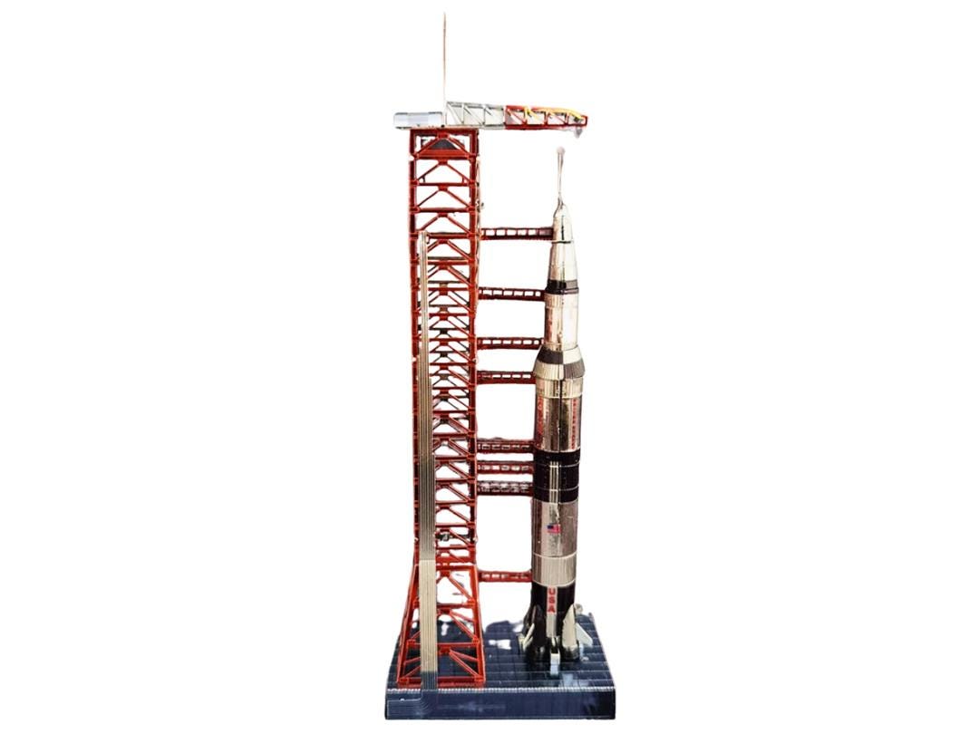 Saturn V Metal Model Kit 3D Puzzle Craft Gift Laser Cut Puzzle Jigsaw Hobby Gift for space lovers rocket launching pad