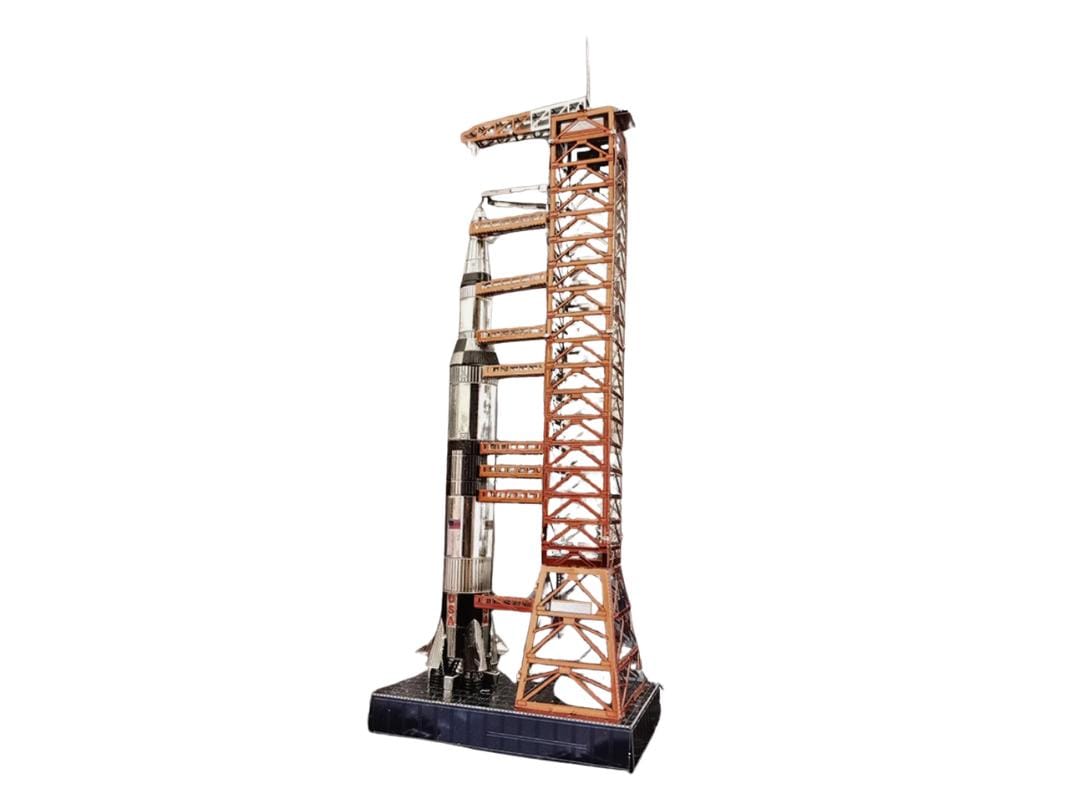 Saturn V Metal Model Kit 3D Puzzle Craft Gift Laser Cut Puzzle Jigsaw Hobby Gift for space lovers rocket launching pad