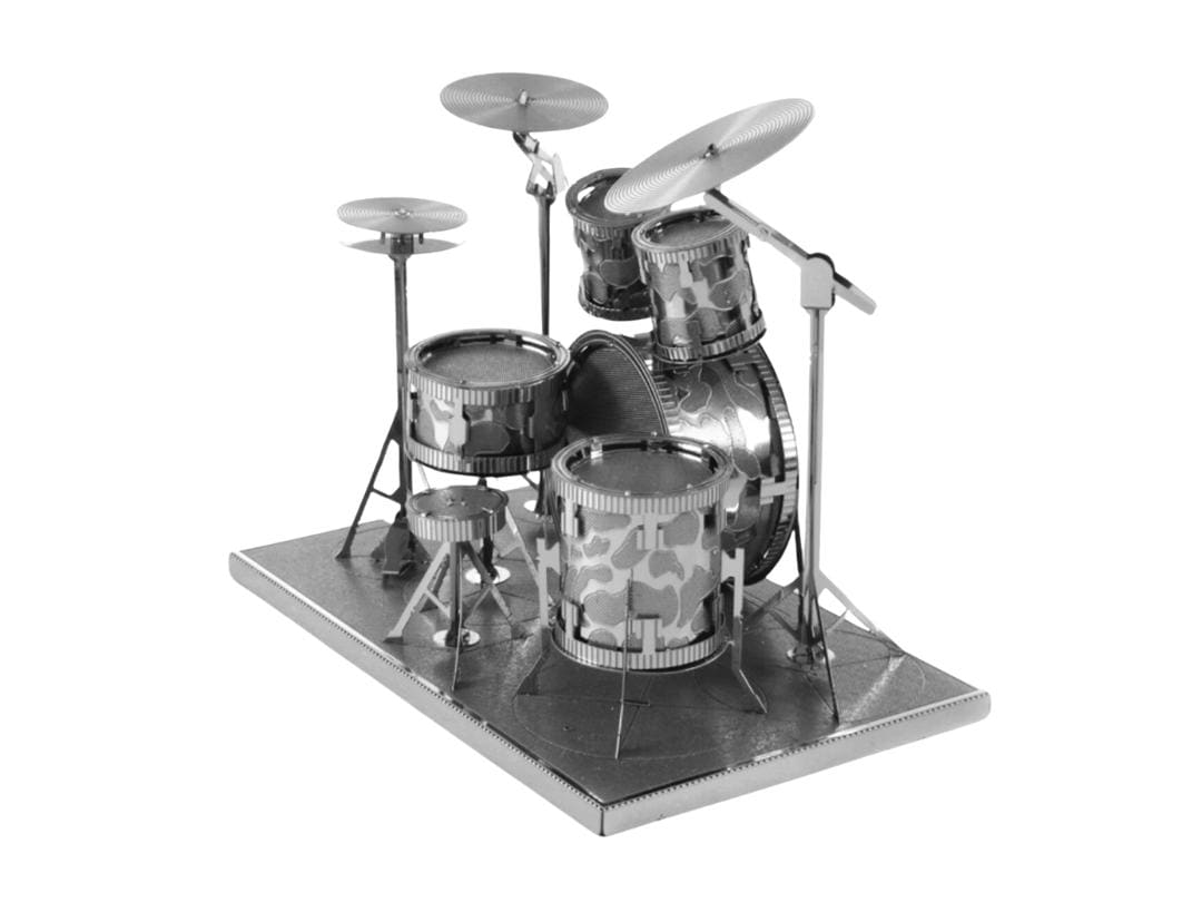 Drum set Metal Model Kit 3D Puzzle Craft Gift Laser Cut Puzzles Jigsaw Hobby Gift for Music Instrument lover