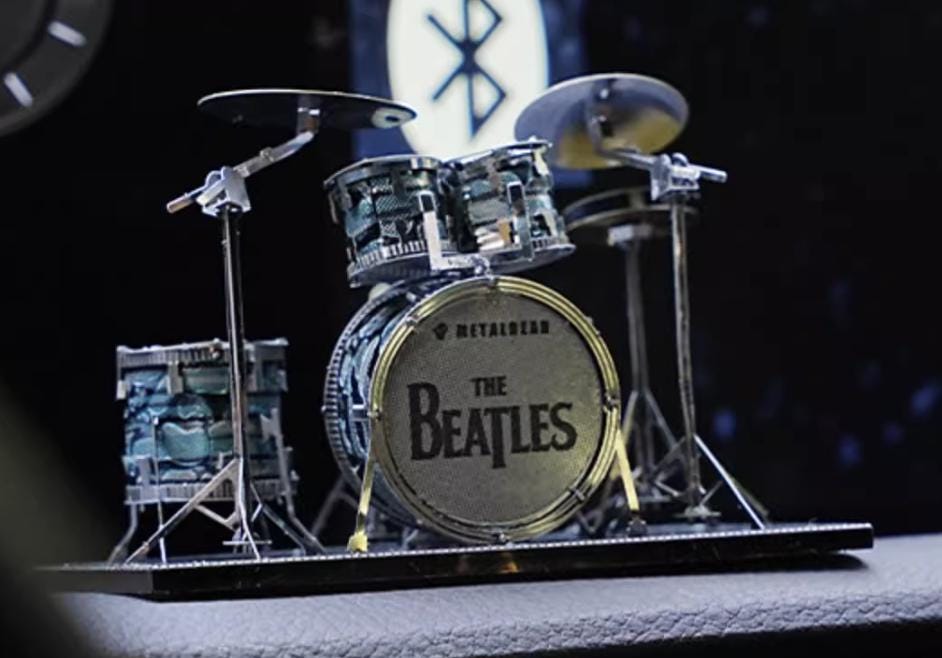 Drum set Beatles version Metal Model Kit 3D Puzzle Craft Gift Laser Cut Puzzles Jigsaw Hobby Gift for Beatles lover