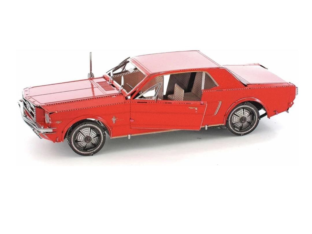 Ford Mustang 1965 Metal Model Kit 3D Puzzle Craft Gift Laser Cut Puzzles Jigsaw Hobby Gift for Car