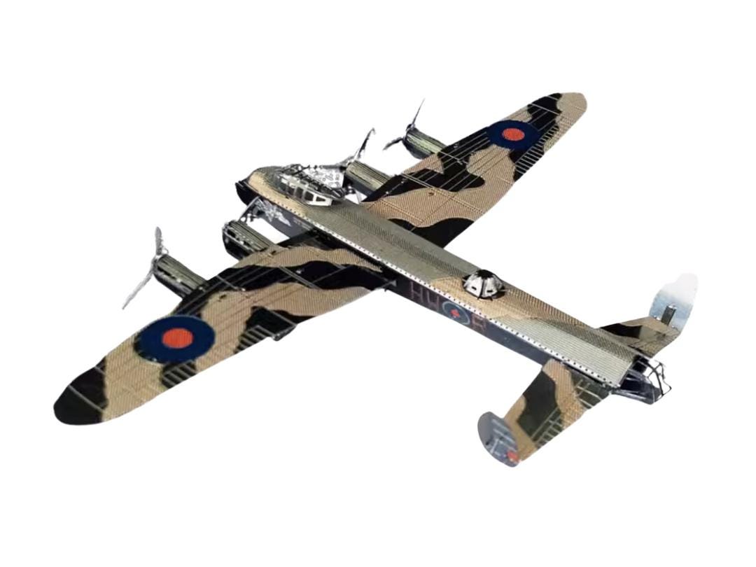 Avro Lancaster Bomber Metal Model Kit 3D Puzzle Craft Gift fighter Plane Aircraft Laser Cut Puzzles Jigsaw Hobby Gift for Plane Lover
