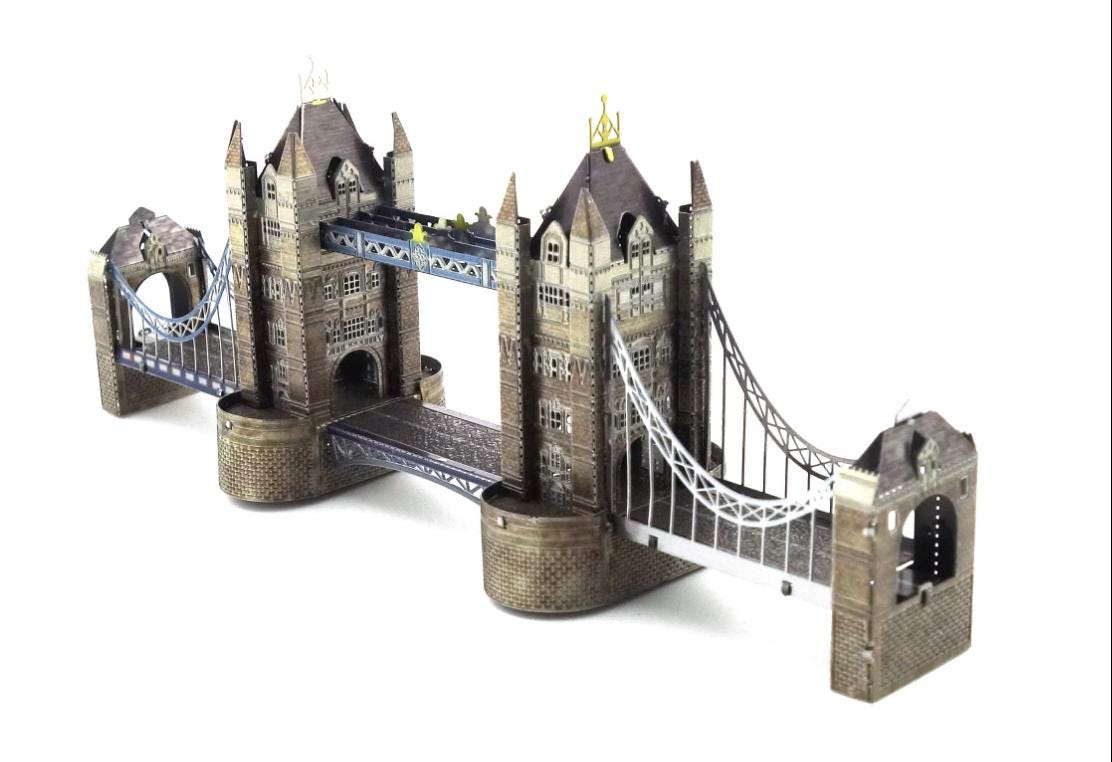 London Bridge Metal Model Kit 3D Puzzle Craft Gift Laser Cut Puzzles Jigsaw Hobby Gift