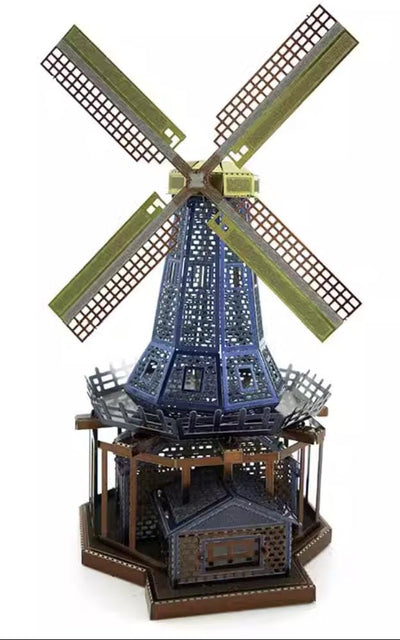 Dutch Windmill Metal Model Kit 3D Puzzle Craft Gift Laser Cut Puzzles Jigsaw Hobby Gift