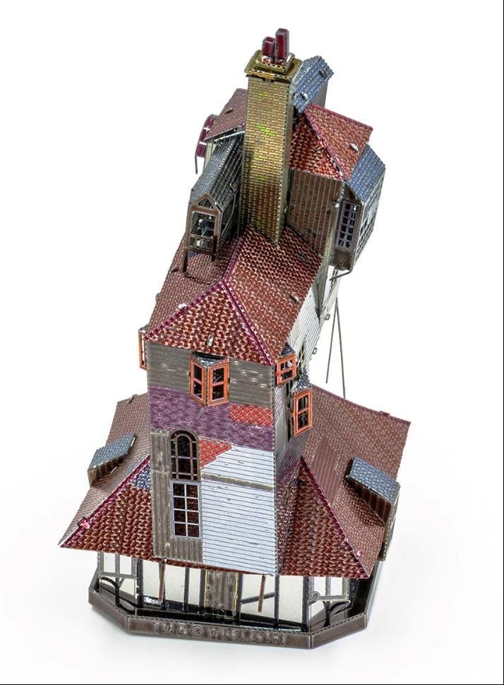 Weasley House Metal Model Kit 3D Puzzle Craft Gift The Burrow House Laser Cut Puzzles Jigsaw Hobby Gift for Harry Potter lover