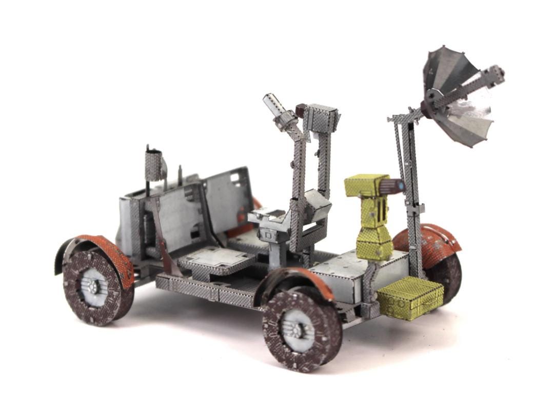 NASA Apollo Lunar Roving Vehicle Metal Model Kit 3D Puzzle Craft Gift Laser Cut Puzzles Jigsaw Hobby Gift for Space Lover