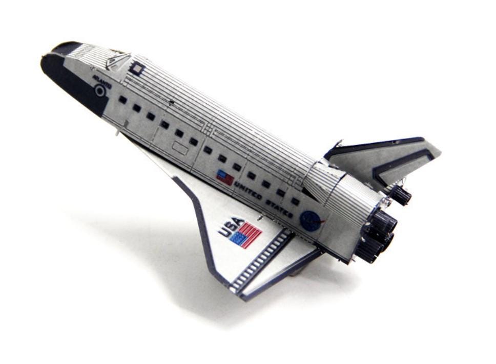 Space Shuttle Atlantis Metal Model Kit 3D Puzzle Craft Gift Laser Cut Puzzles Jigsaw Hobby Gift for space lovers handmade
