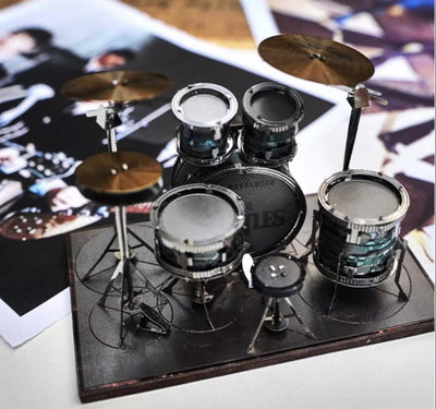 Drum set Beatles version Metal Model Kit 3D Puzzle Craft Gift Laser Cut Puzzles Jigsaw Hobby Gift for Beatles lover
