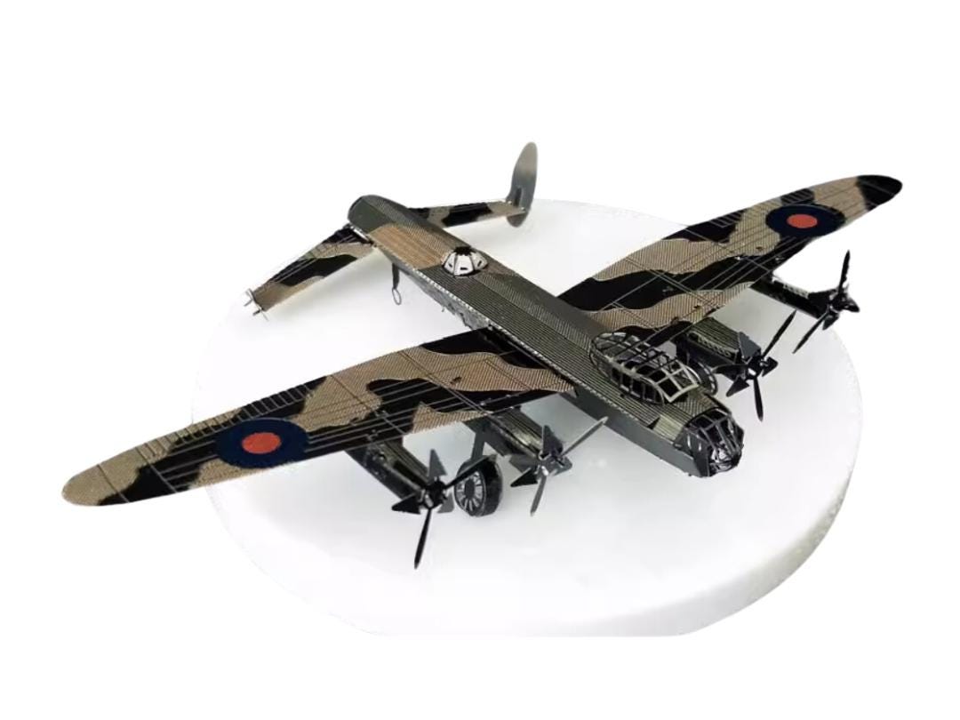 Avro Lancaster Bomber Metal Model Kit 3D Puzzle Craft Gift fighter Plane Aircraft Laser Cut Puzzles Jigsaw Hobby Gift for Plane Lover