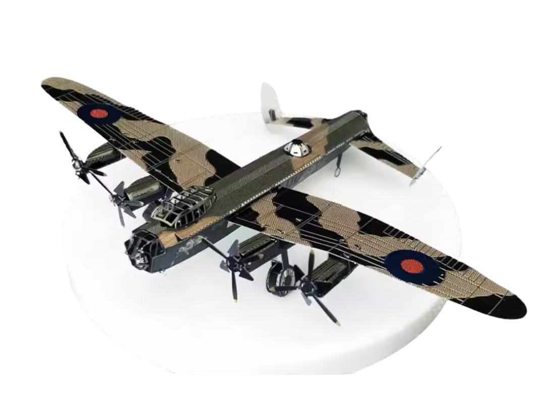 Avro Lancaster Bomber Metal Model Kit 3D Puzzle Craft Gift fighter Plane Aircraft Laser Cut Puzzles Jigsaw Hobby Gift for Plane Lover