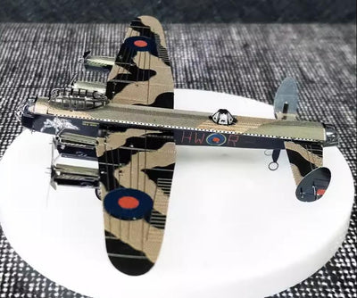 Avro Lancaster Bomber Metal Model Kit 3D Puzzle Craft Gift fighter Plane Aircraft Laser Cut Puzzles Jigsaw Hobby Gift for Plane Lover