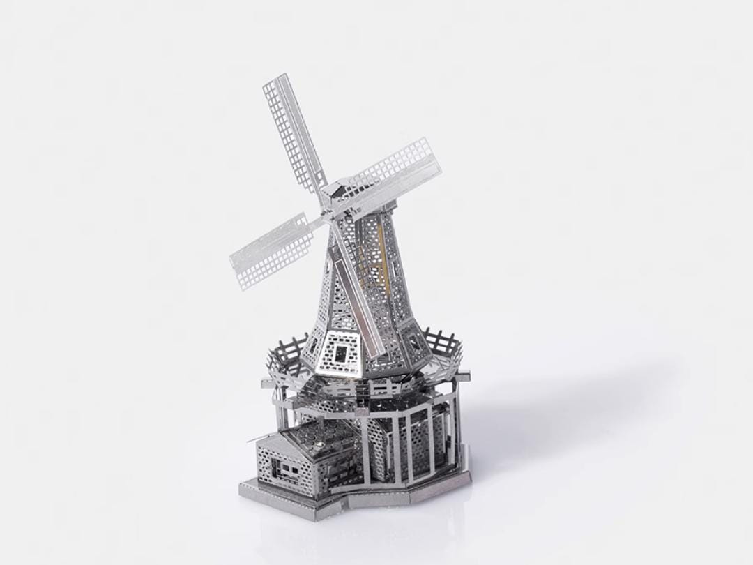 Dutch Windmill Metal Model Kit 3D Puzzle Craft Gift Laser Cut Puzzles Jigsaw Hobby Gift