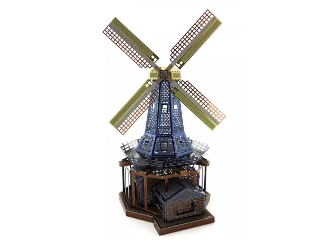 Dutch Windmill Metal Model Kit 3D Puzzle Craft Gift Laser Cut Puzzles Jigsaw Hobby Gift