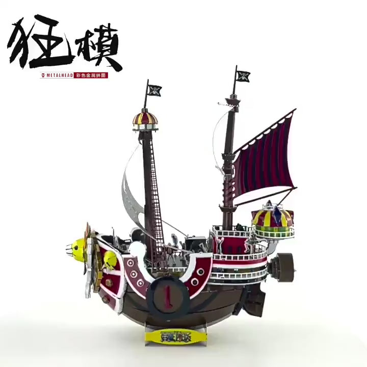 3D Metal Puzzle One Piece Thousand Sunny Ship Model Kit, Laser Cut Crafts, Perfect Hobby Gift