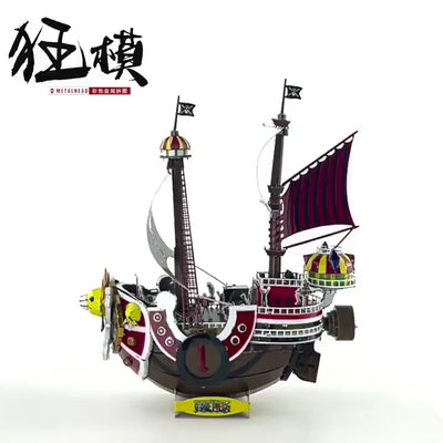 3D Metal Puzzle One Piece Thousand Sunny Ship Model Kit, Laser Cut Crafts, Perfect Hobby Gift